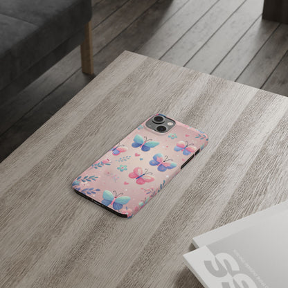 Cute Butterfly Pattern  Slim Phone Case - FC-104