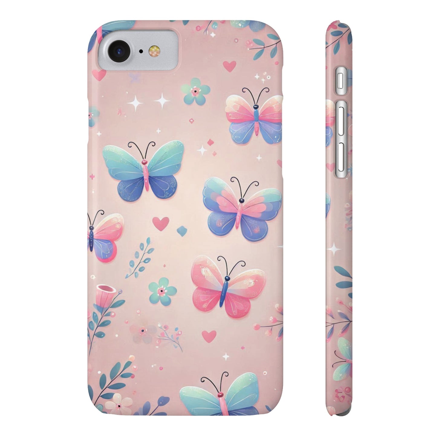 Cute Butterfly Pattern  Slim Phone Case - FC-104