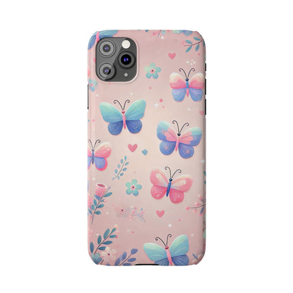 Cute Butterfly Pattern  Slim Phone Case - FC-104