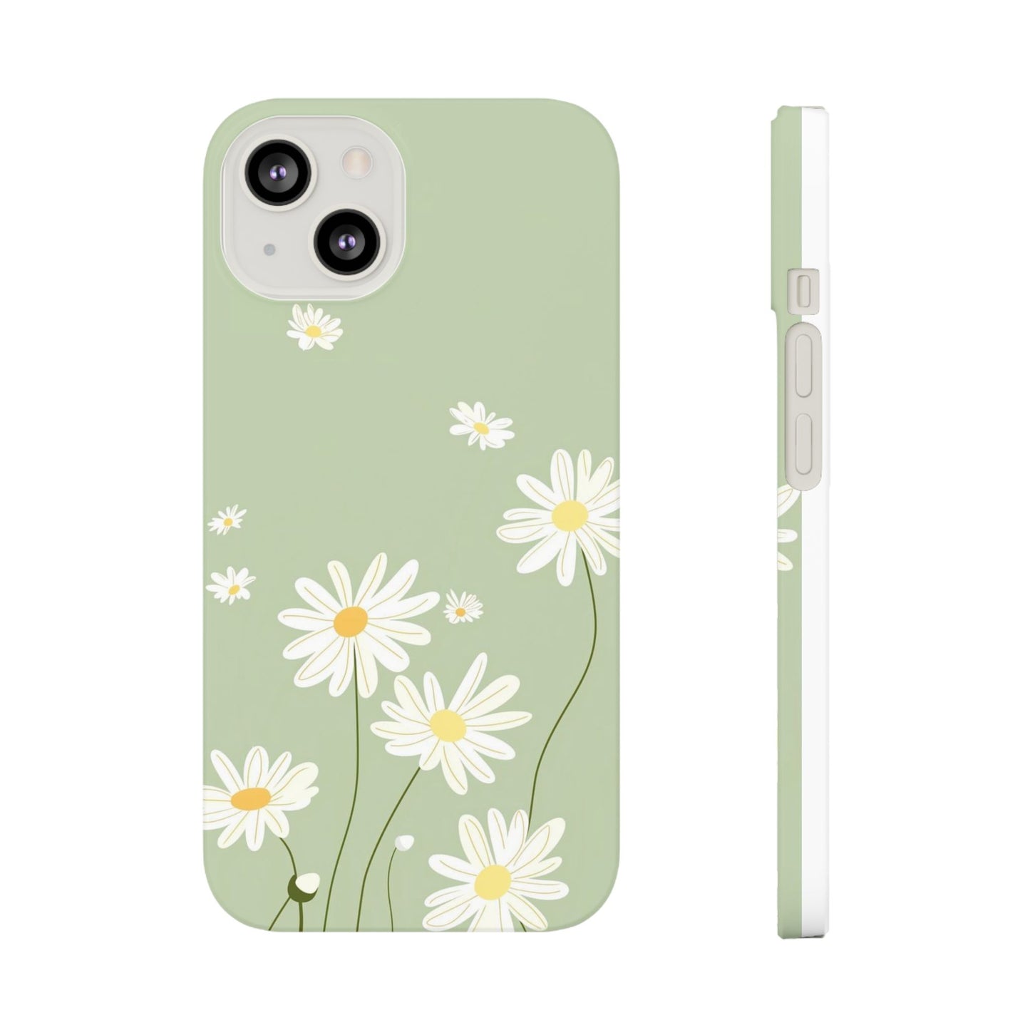 Daisy pastel green Slim Cases - FC-119