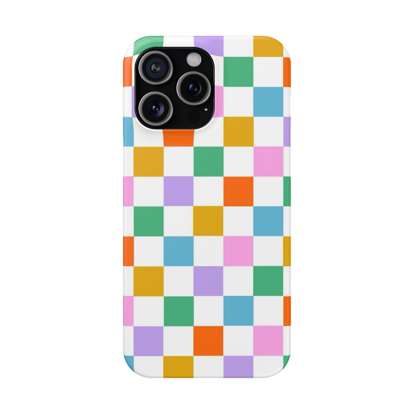 Colorful Checkerboard Slim Cases - FC-115