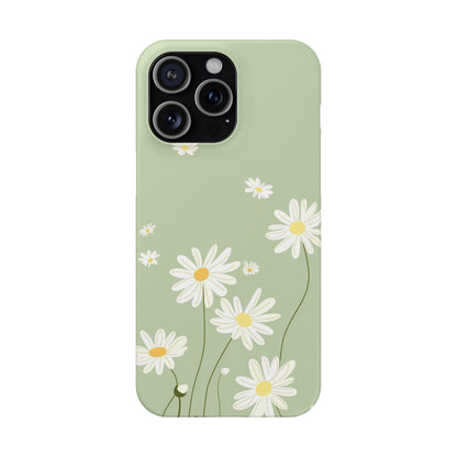 Daisy pastel green Slim Cases - FC-119