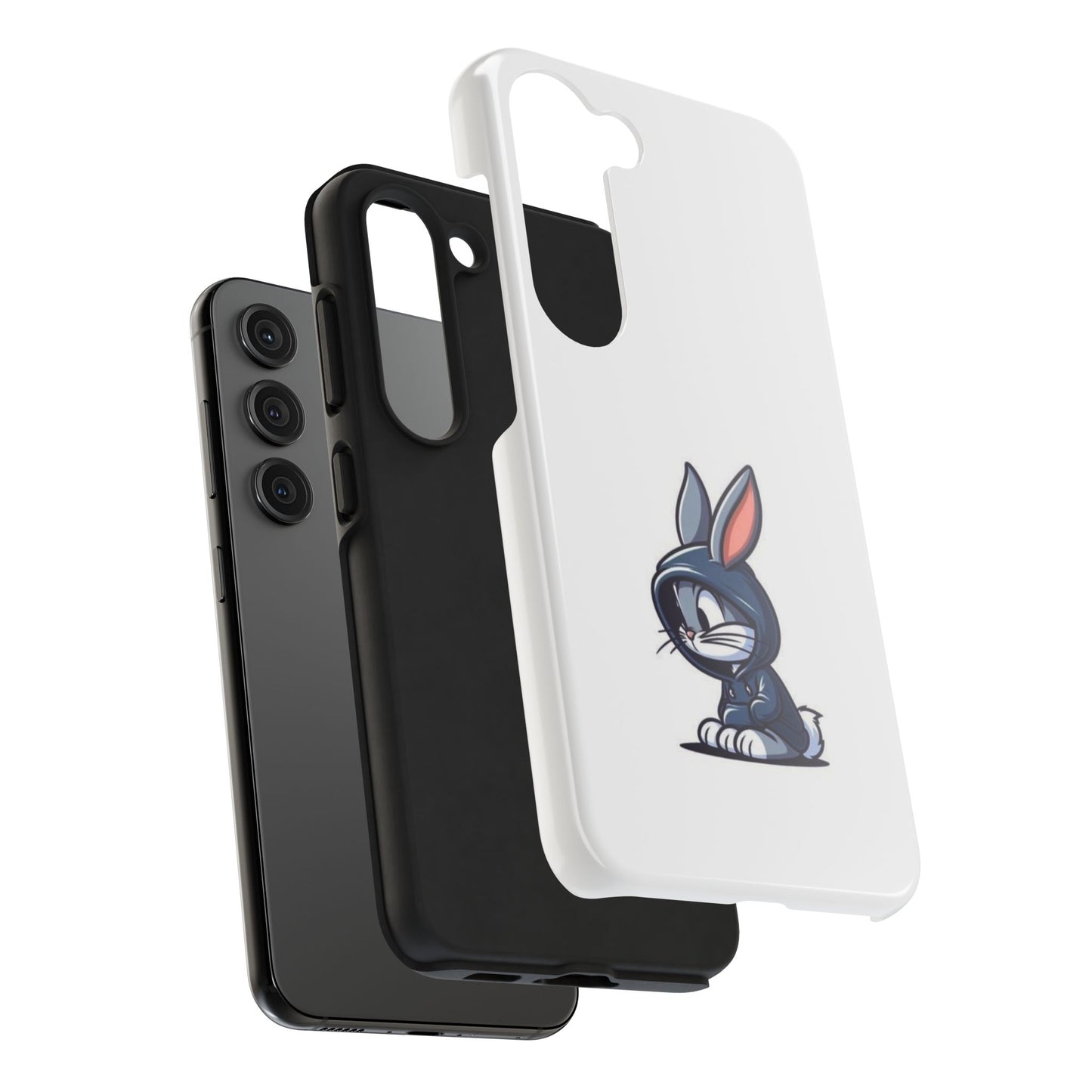 Cute Bunny White Tough Phone Cases