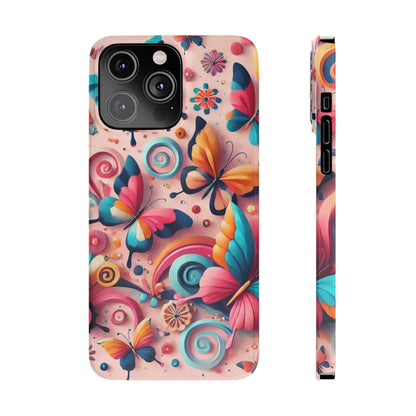 Butterfly Theme Slim Phone Cases