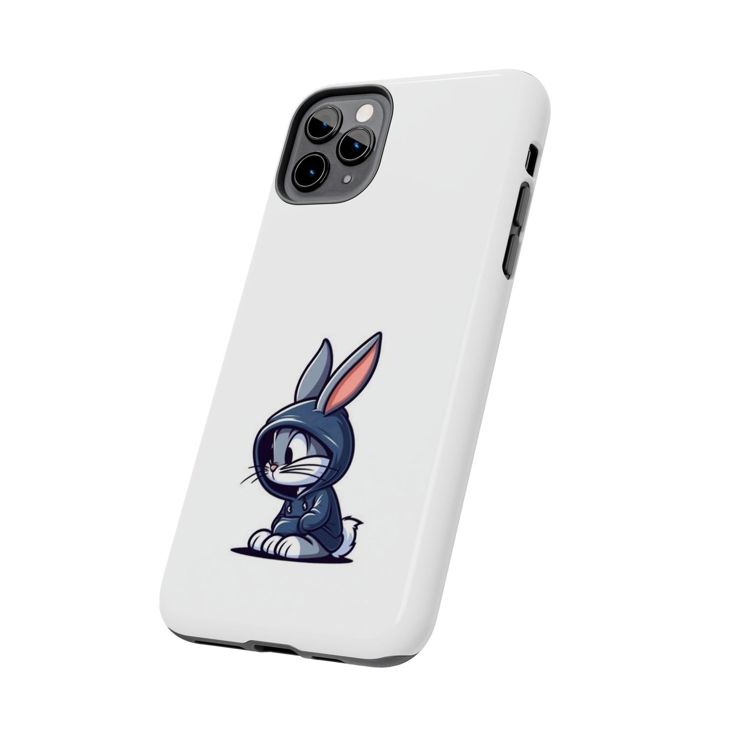 Cute Bunny White Tough Phone Cases