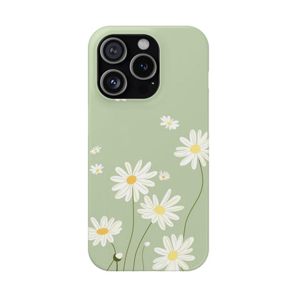 Daisy pastel green Slim Cases - FC-119