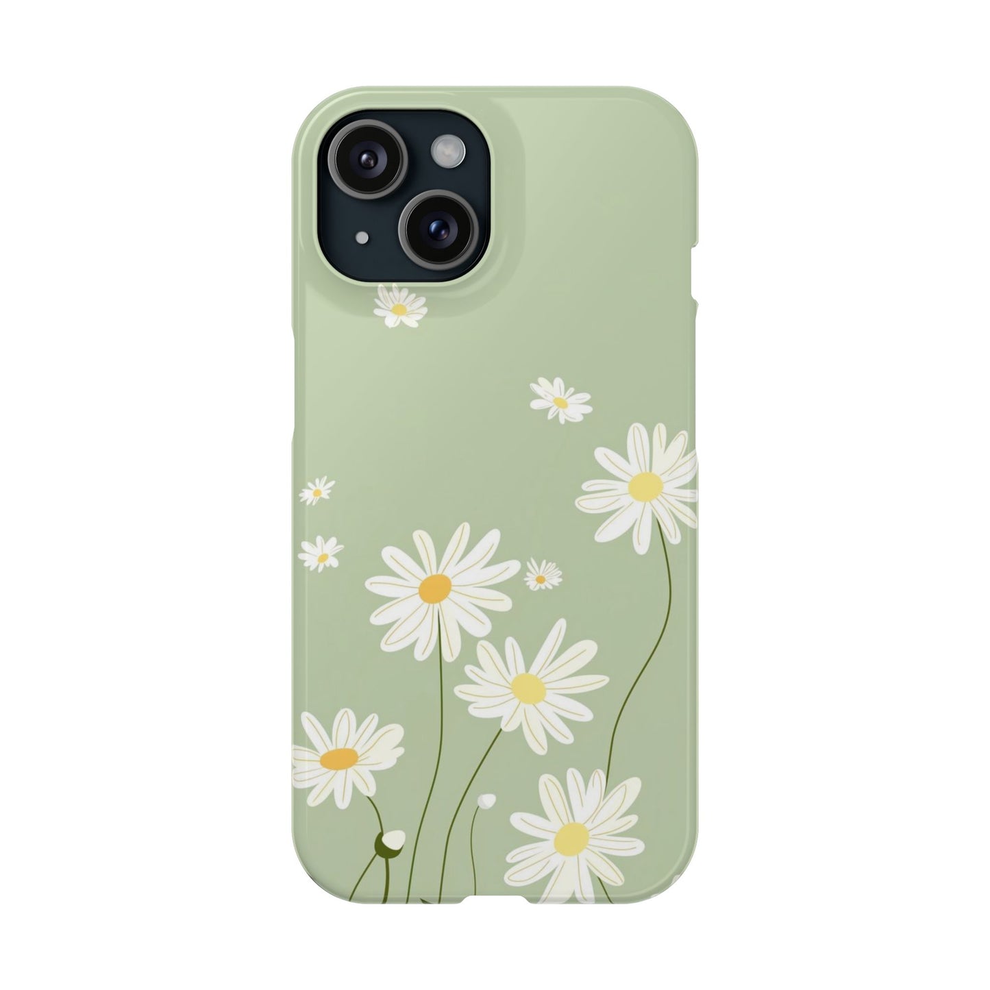 Daisy pastel green Slim Cases - FC-119