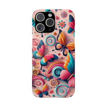 Butterfly Theme Slim Phone Cases