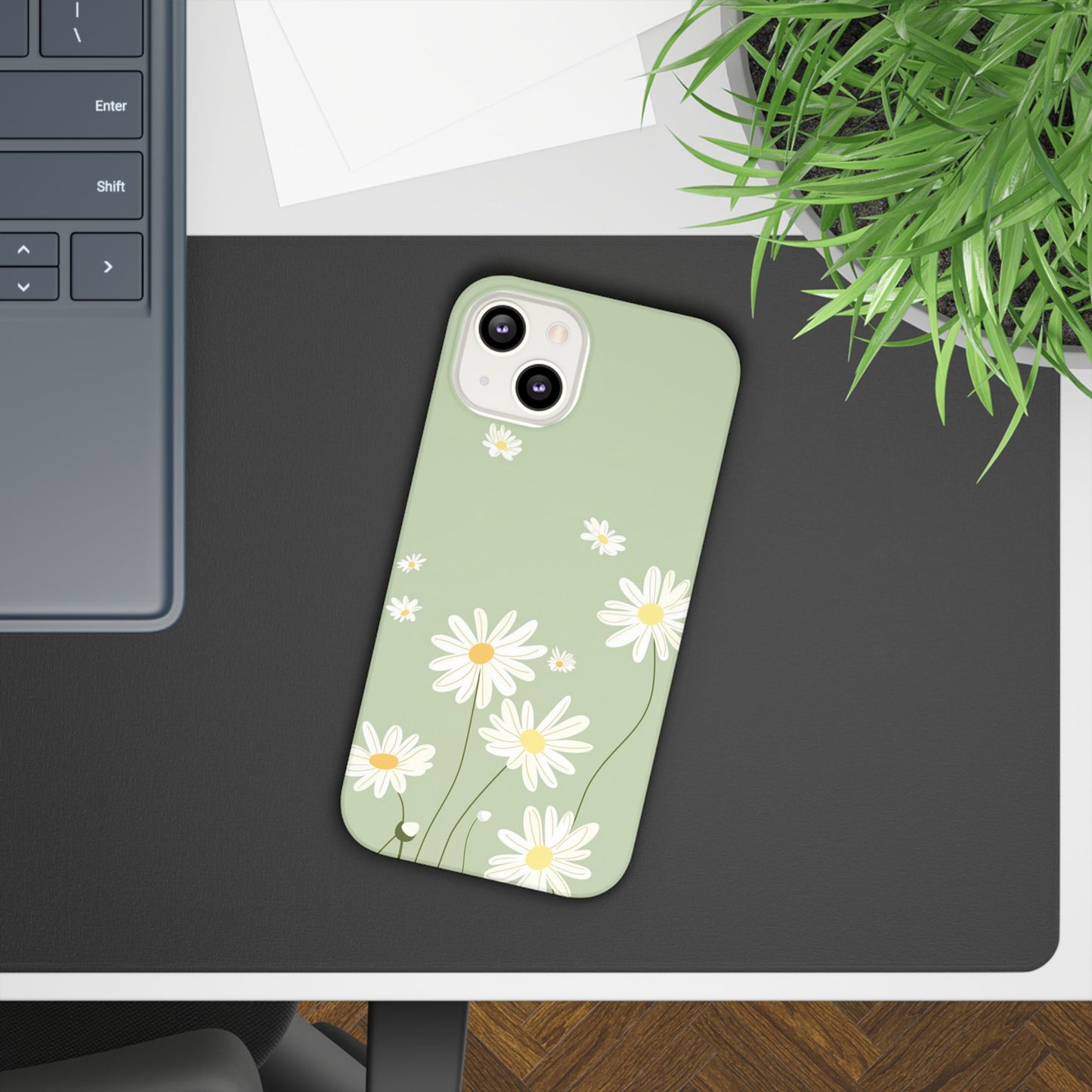 Daisy pastel green Slim Cases - FC-119