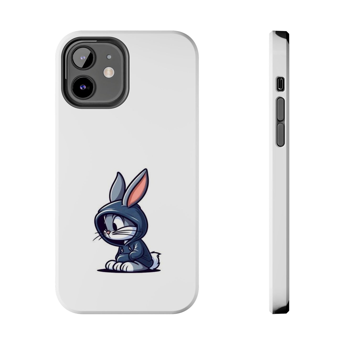 Cute Bunny White Tough Phone Cases