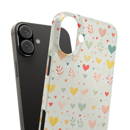 Hearts Slim Phone Case - FC-109