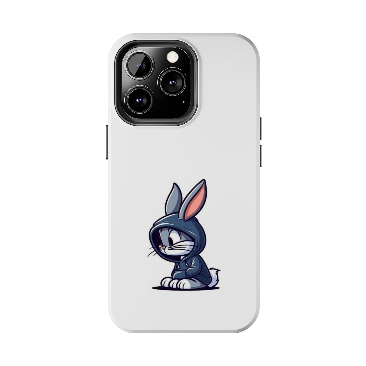 Cute Bunny White Tough Phone Cases