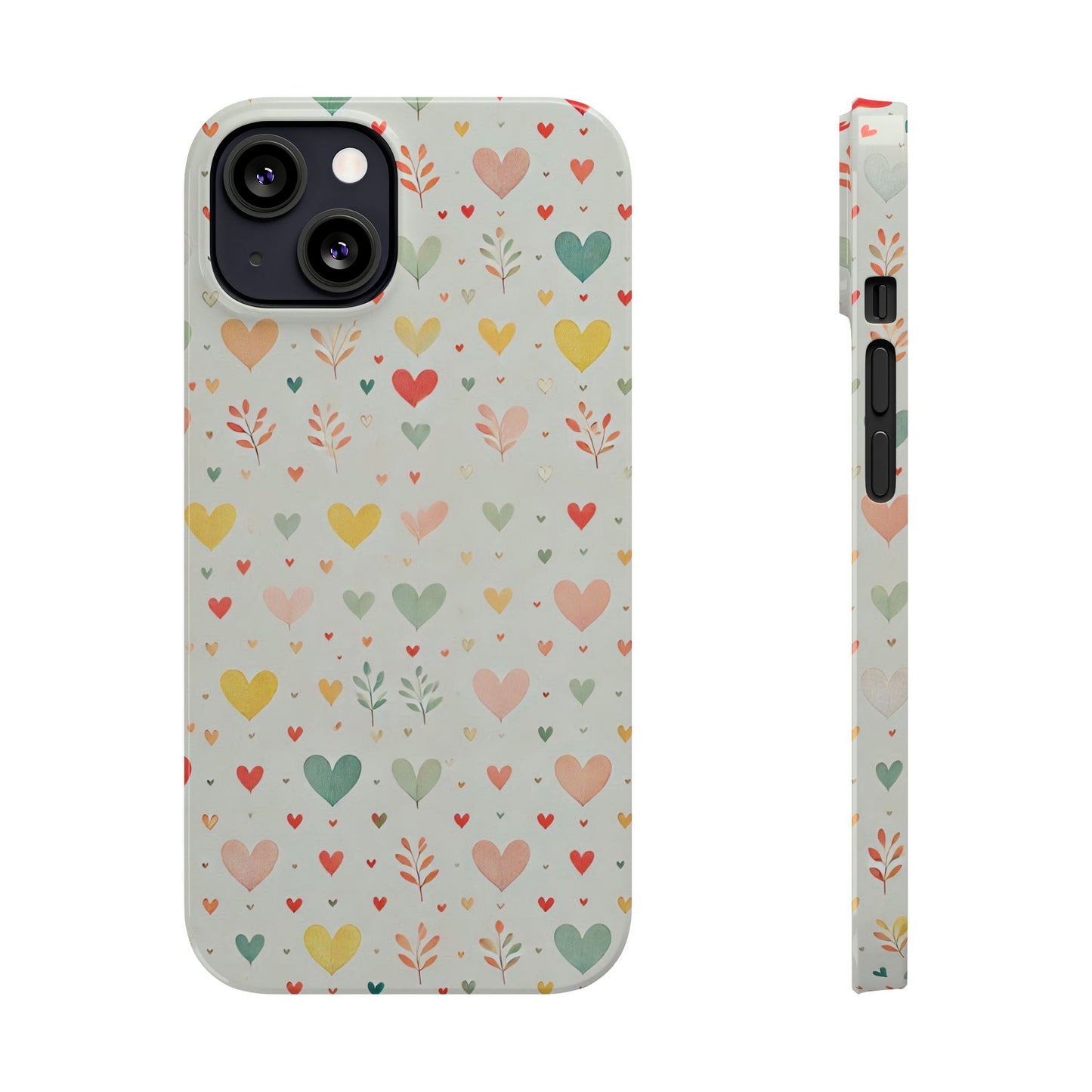 Hearts Slim Phone Case - FC-109