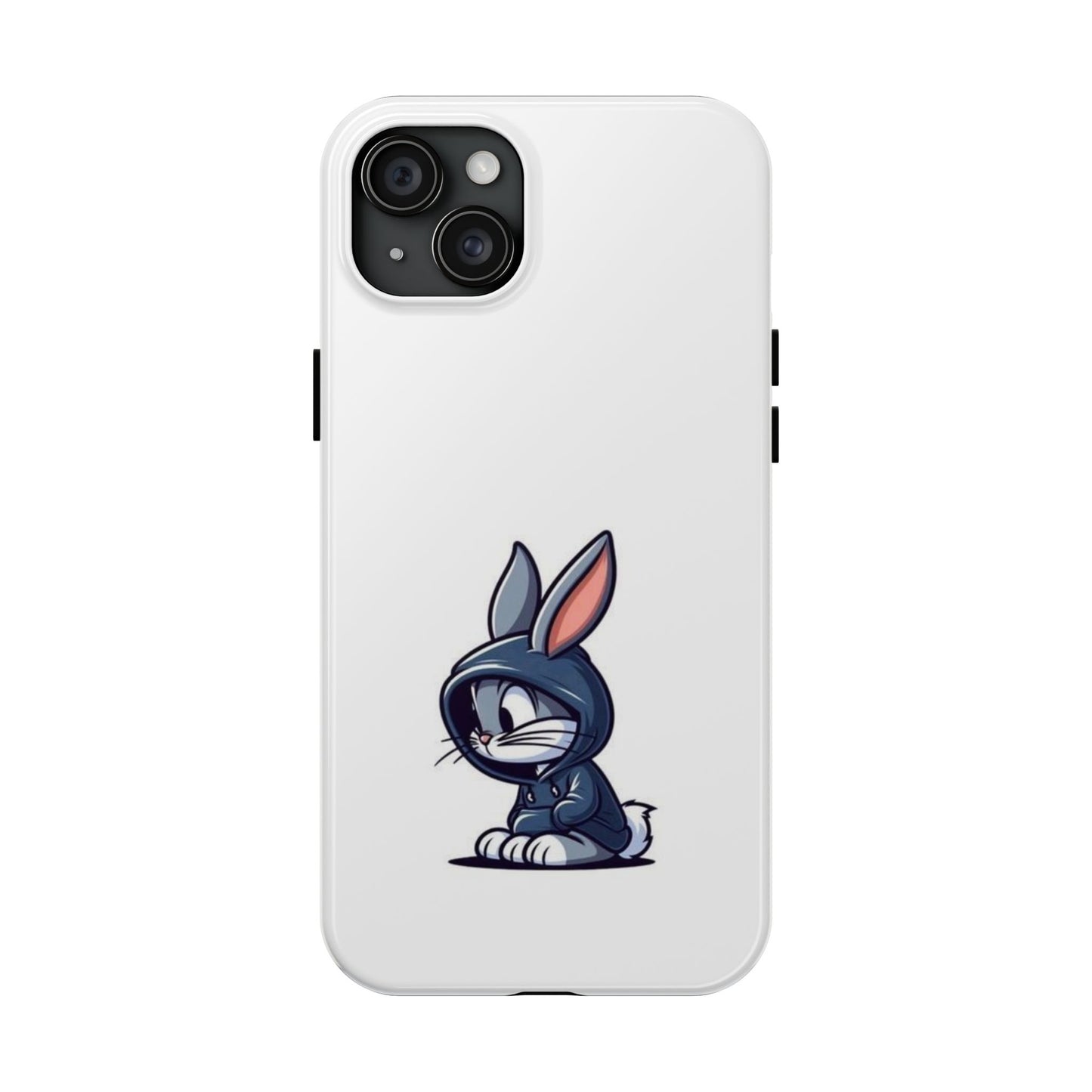 Cute Bunny White Tough Phone Cases