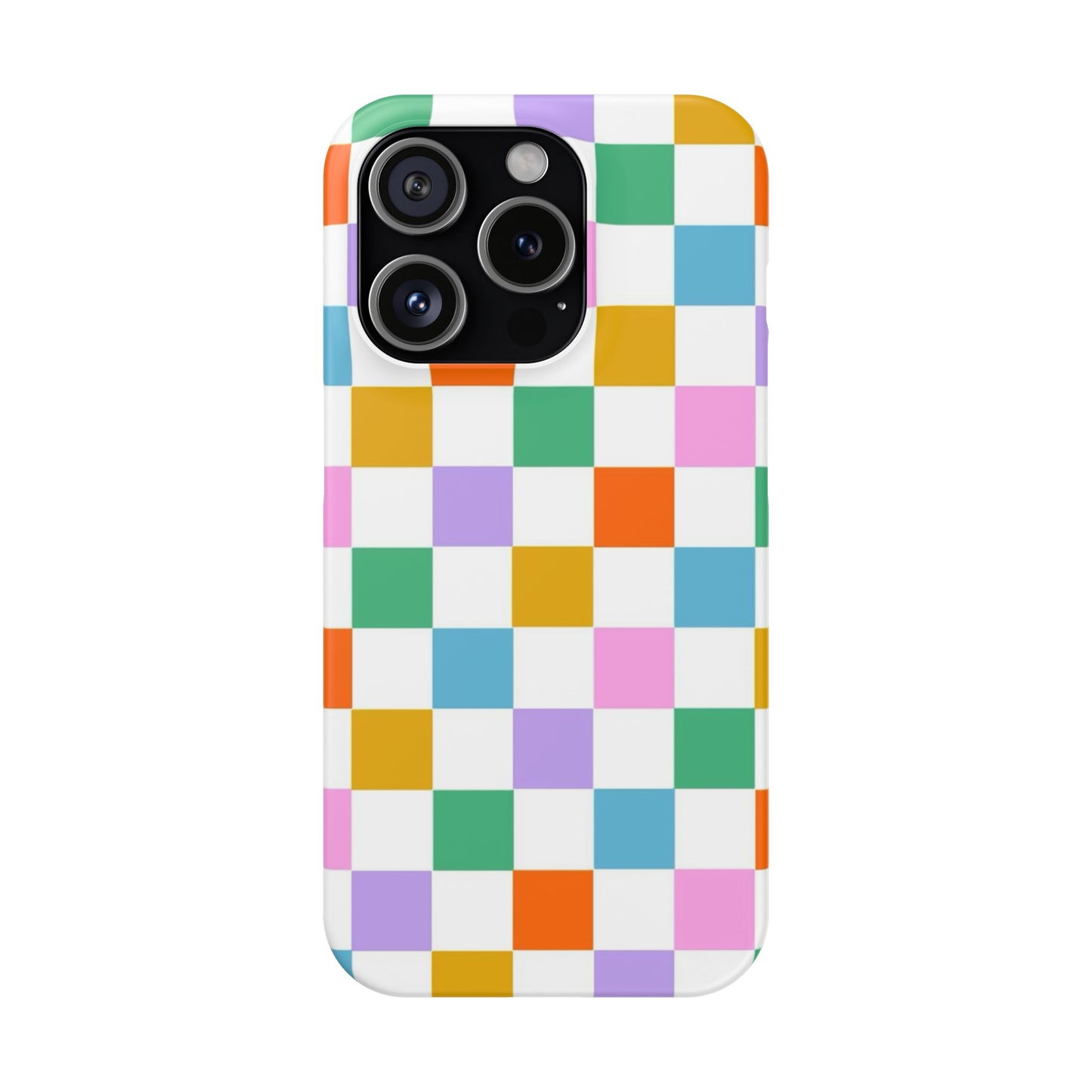 Colorful Checkerboard Slim Cases - FC-115