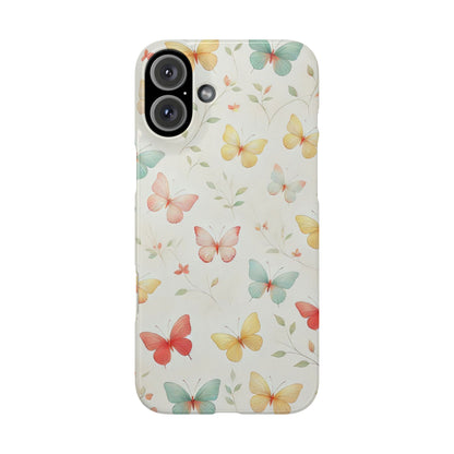 Cute Butterflies  Slim Phone Case - FC-108