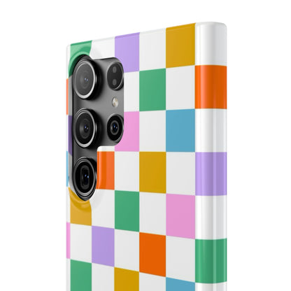 Colorful Checkerboard Slim Cases - FC-115