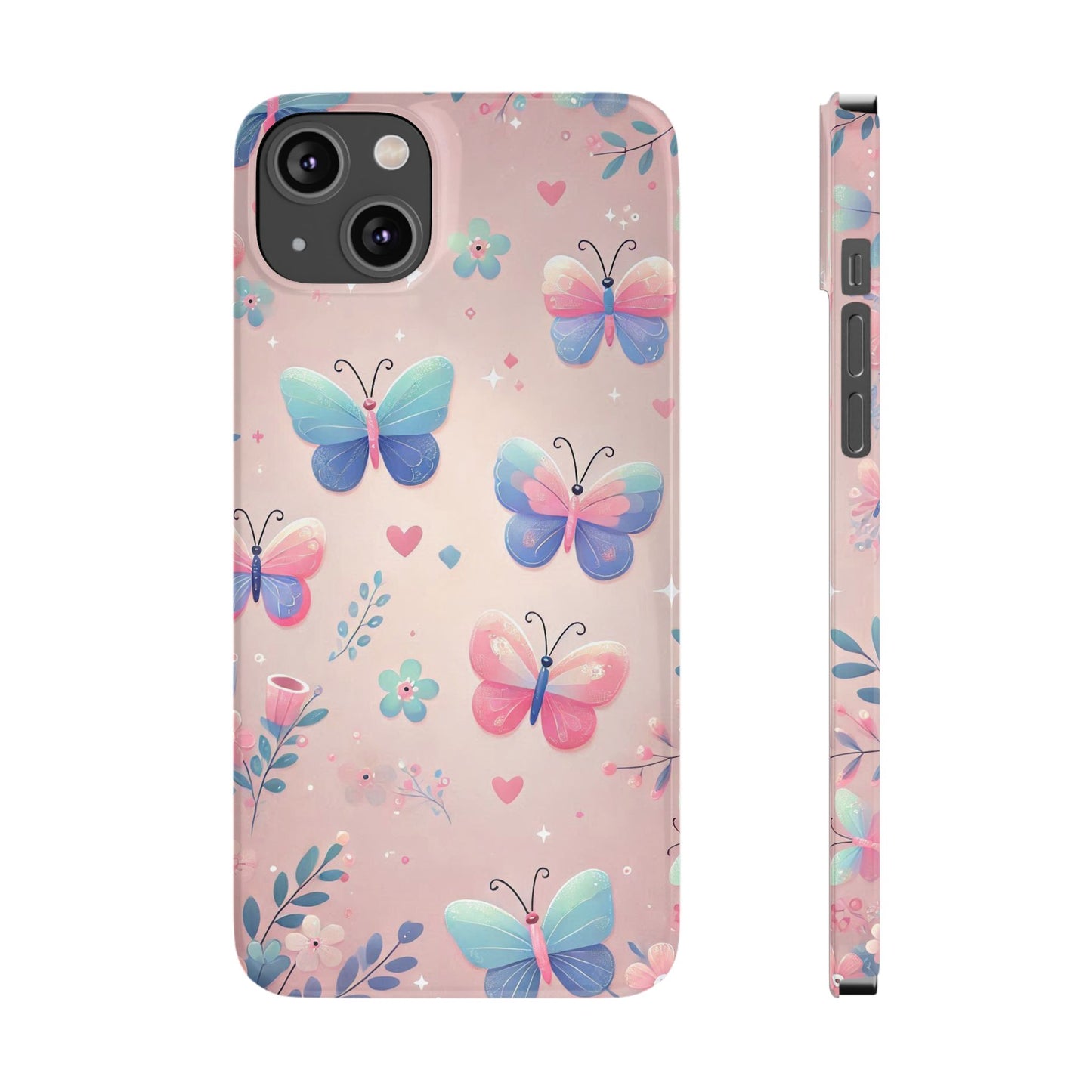 Cute Butterfly Pattern  Slim Phone Case - FC-104