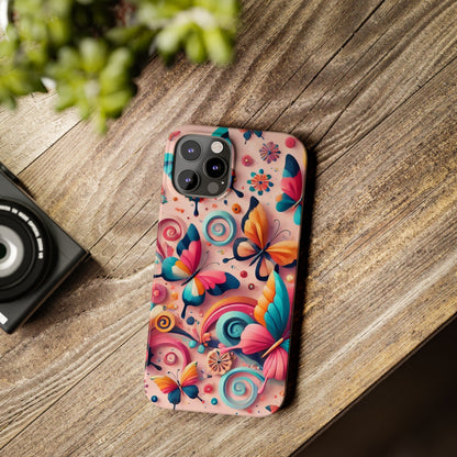 Butterfly Theme Slim Phone Cases