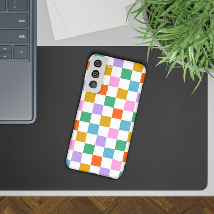 Colorful Checkerboard Slim Cases - FC-115