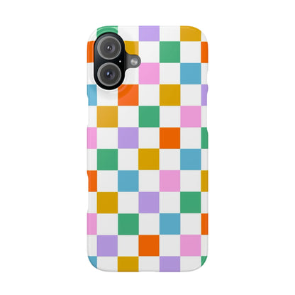 Colorful Checkerboard Slim Cases - FC-115