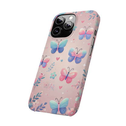 Cute Butterfly Pattern  Slim Phone Case - FC-104