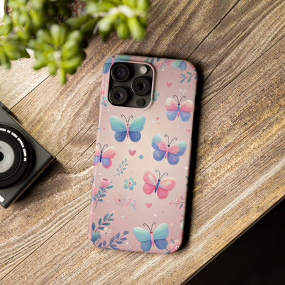 Cute Butterfly Pattern  Slim Phone Case - FC-104