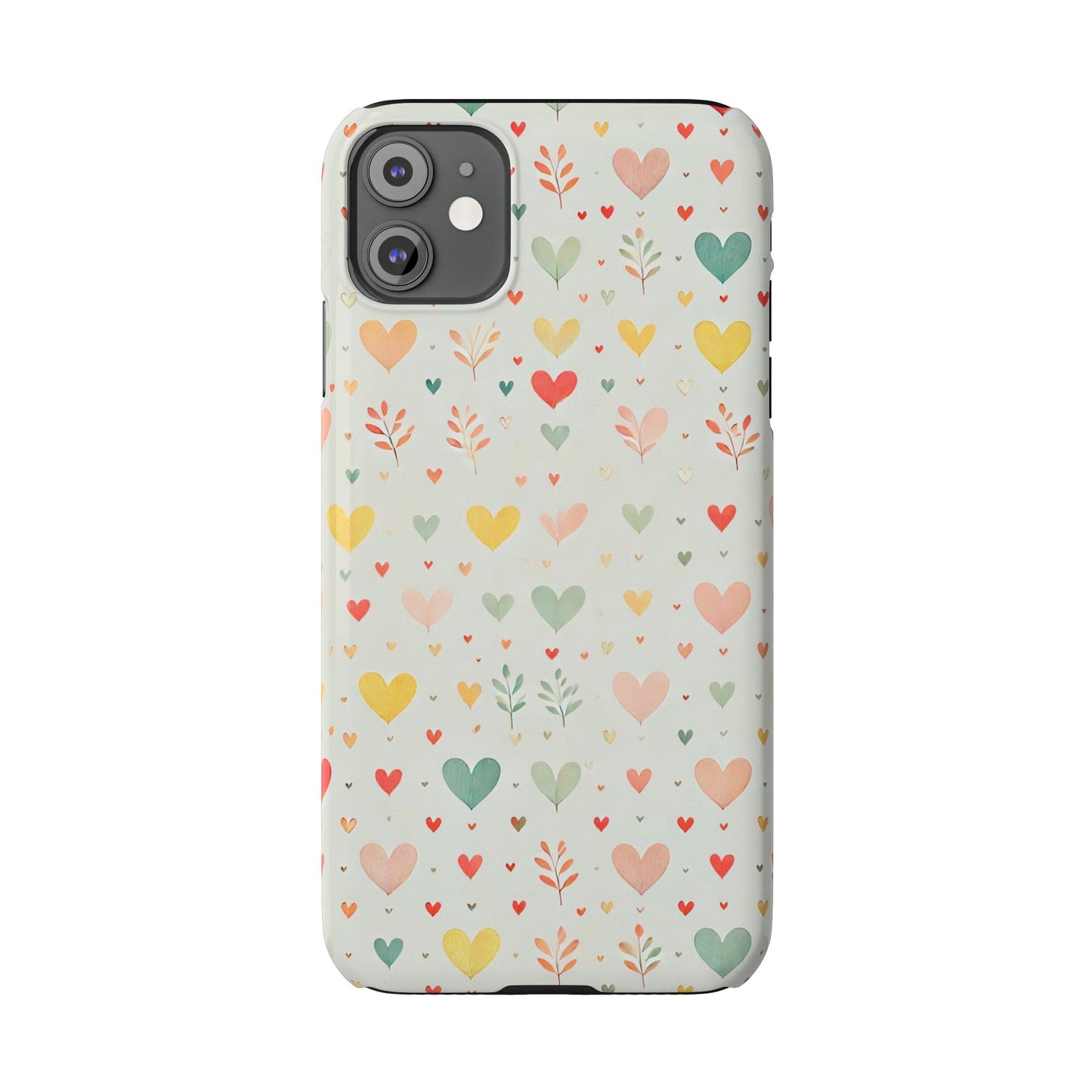 Hearts Slim Phone Case - FC-109