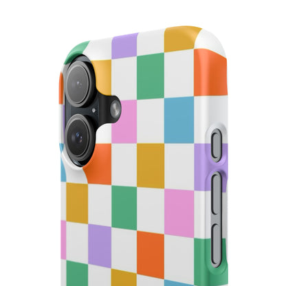 Colorful Checkerboard Slim Cases - FC-115