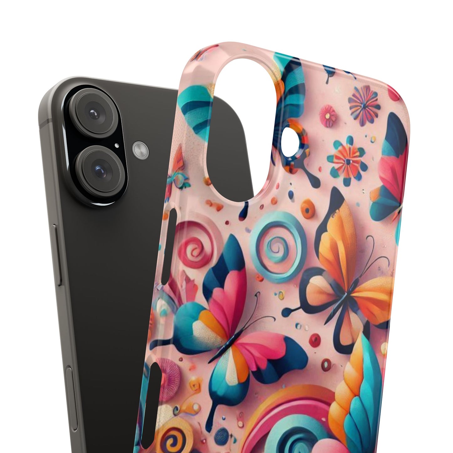 Butterfly Theme Slim Phone Cases