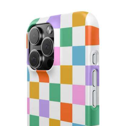 Colorful Checkerboard Slim Cases - FC-115