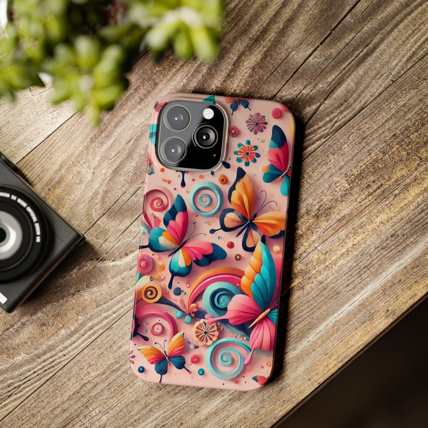 Butterfly Theme Slim Phone Cases