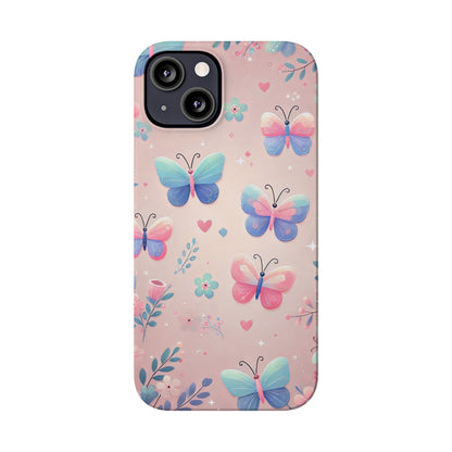 Cute Butterfly Pattern  Slim Phone Case - FC-104