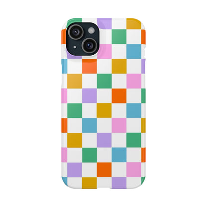 Colorful Checkerboard Slim Cases - FC-115