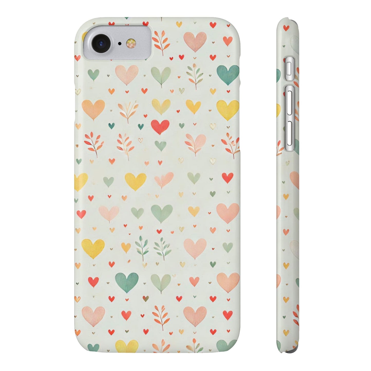 Hearts Slim Phone Case - FC-109