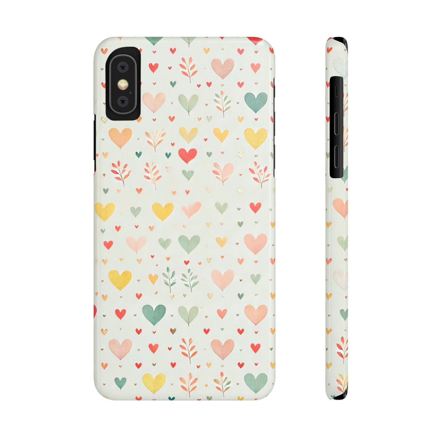 Hearts Slim Phone Case - FC-109