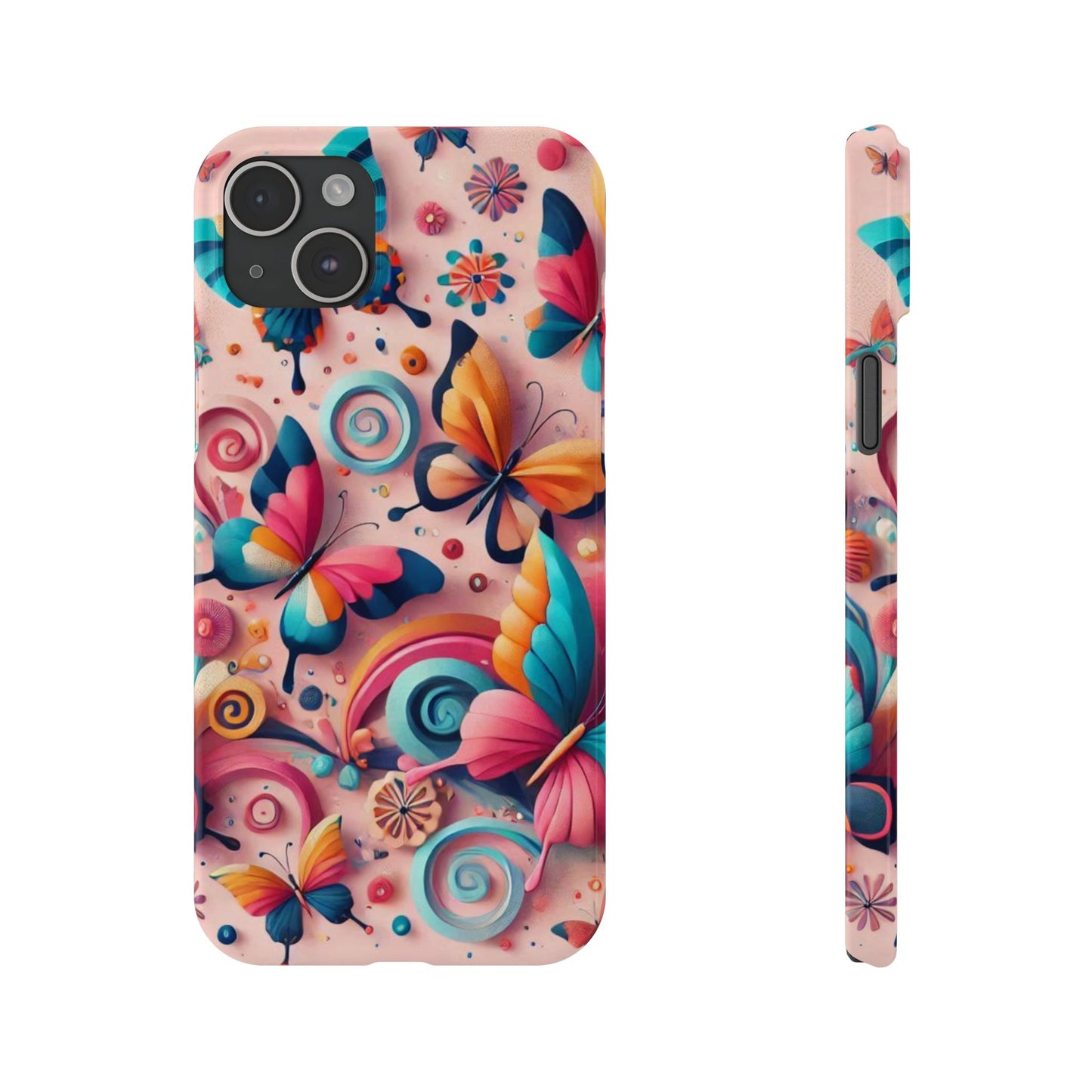 Butterfly Theme Slim Phone Cases