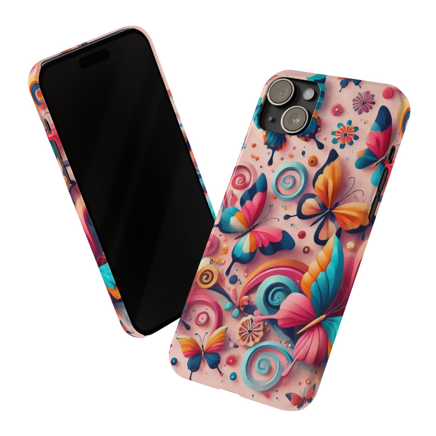 Butterfly Theme Slim Phone Cases