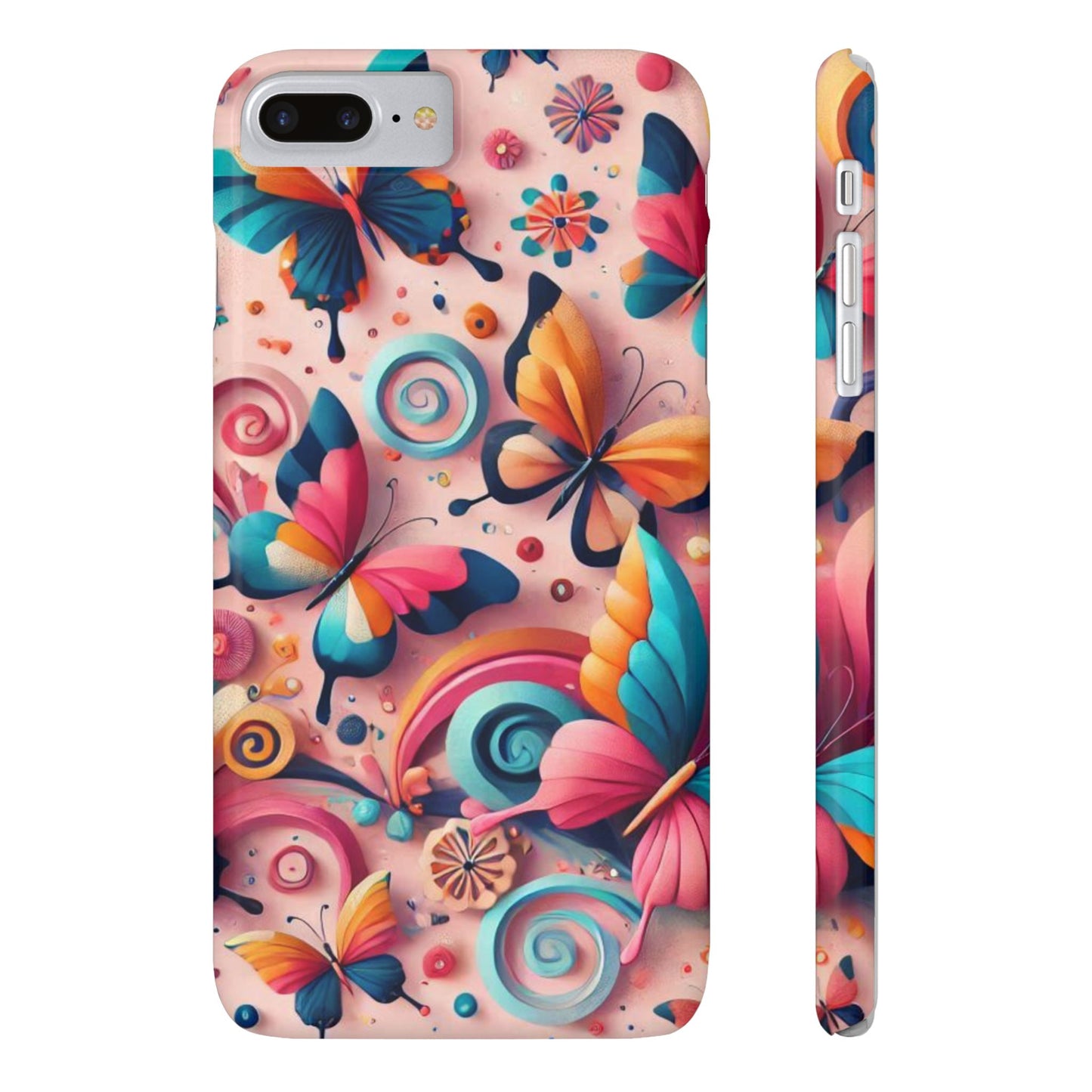 Butterfly Theme Slim Phone Cases