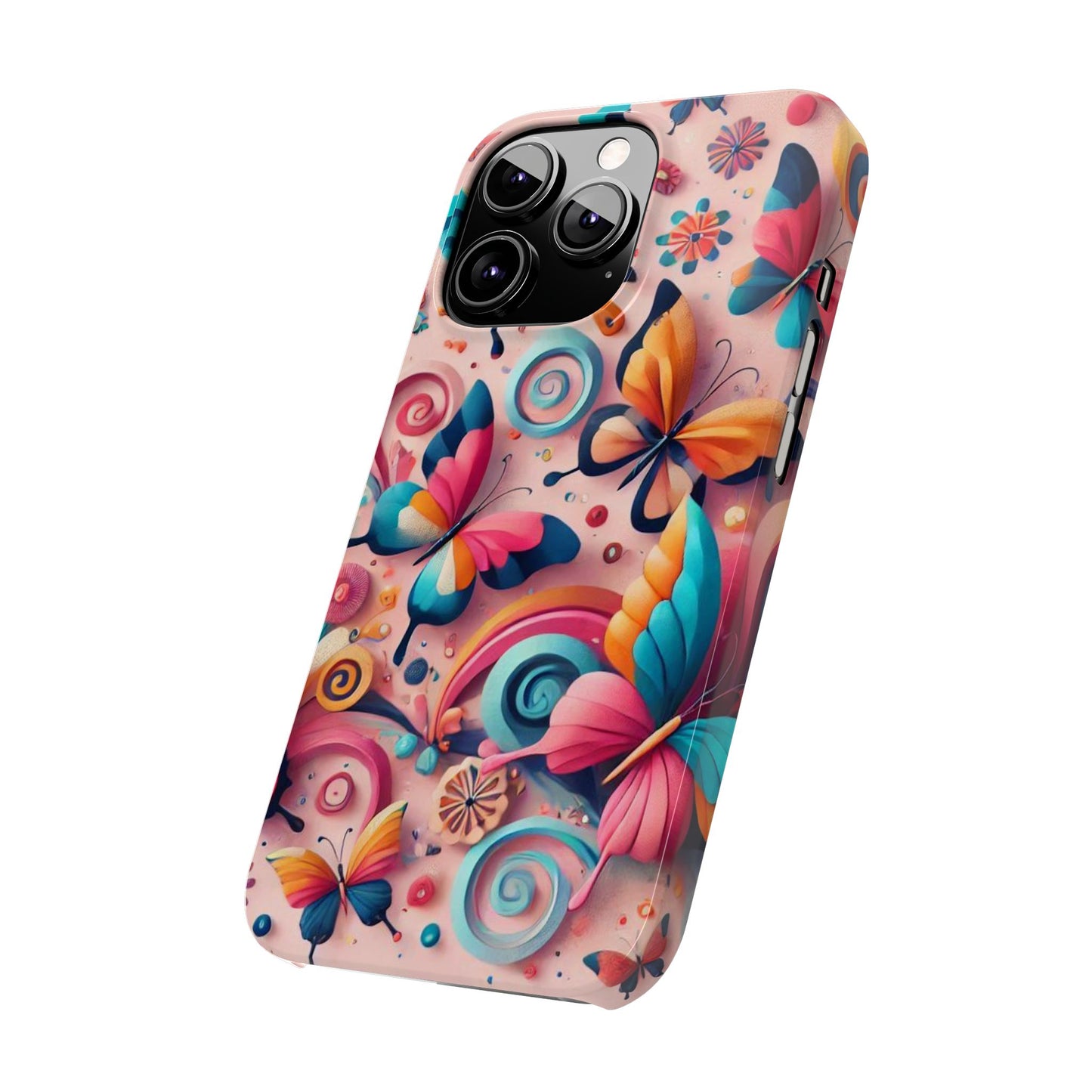 Butterfly Theme Slim Phone Cases