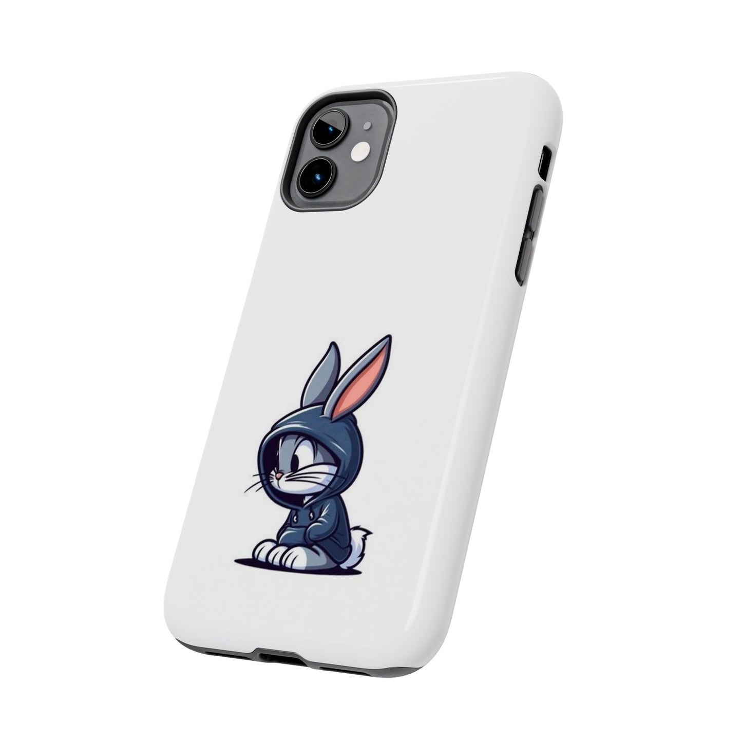 Cute Bunny White Tough Phone Cases