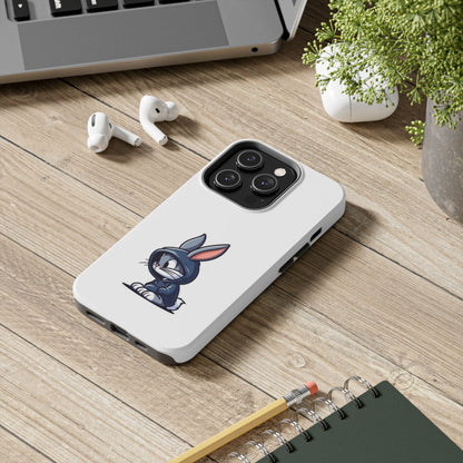 Cute Bunny White Tough Phone Cases