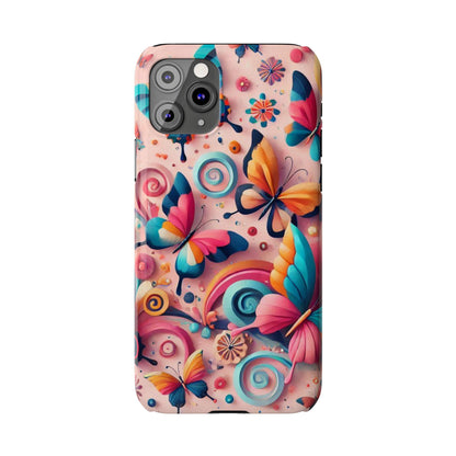 Butterfly Theme Slim Phone Cases