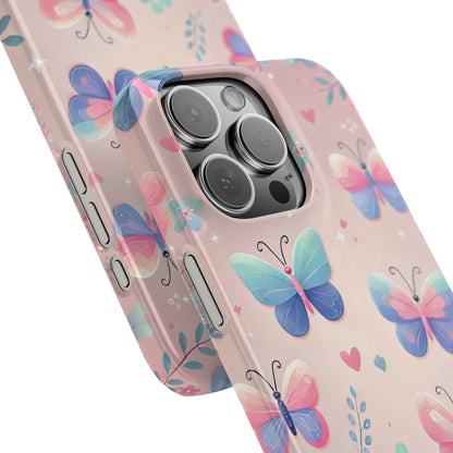 Cute Butterfly Pattern  Slim Phone Case - FC-104