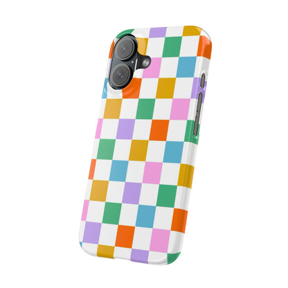 Colorful Checkerboard Slim Cases - FC-115