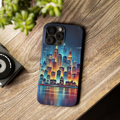 City Scape At Light Slim Phone Cases