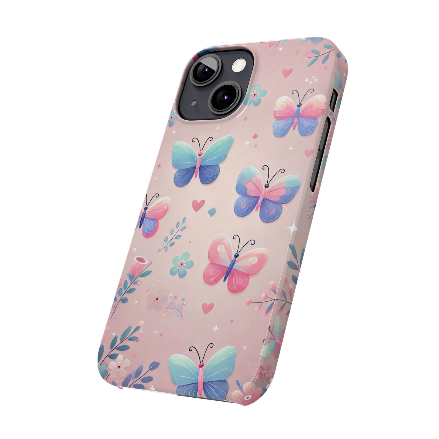 Cute Butterfly Pattern  Slim Phone Case - FC-104