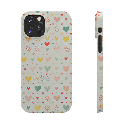 Hearts Slim Phone Case - FC-109