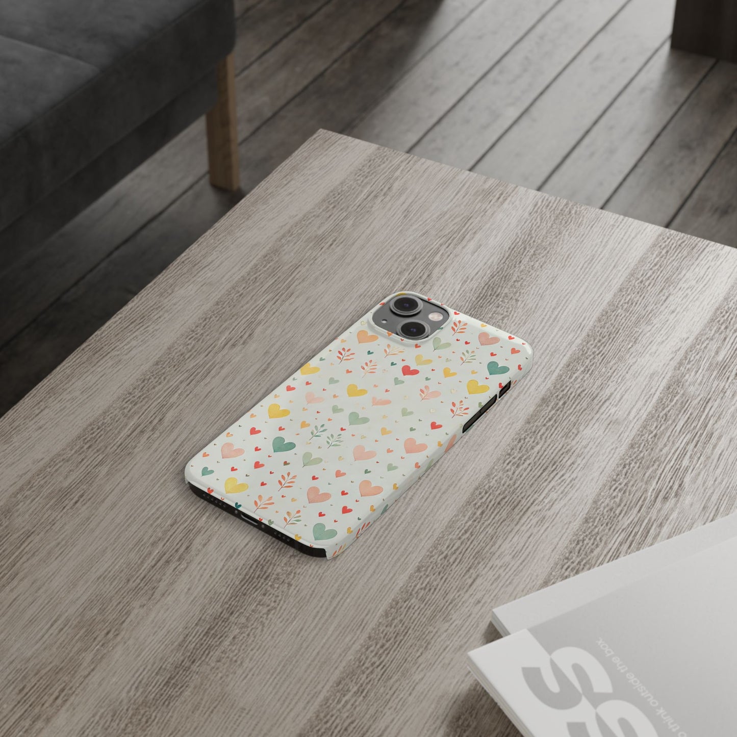 Hearts Slim Phone Case - FC-109