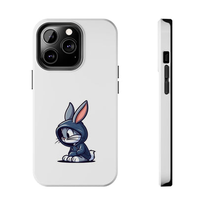 Cute Bunny White Tough Phone Cases